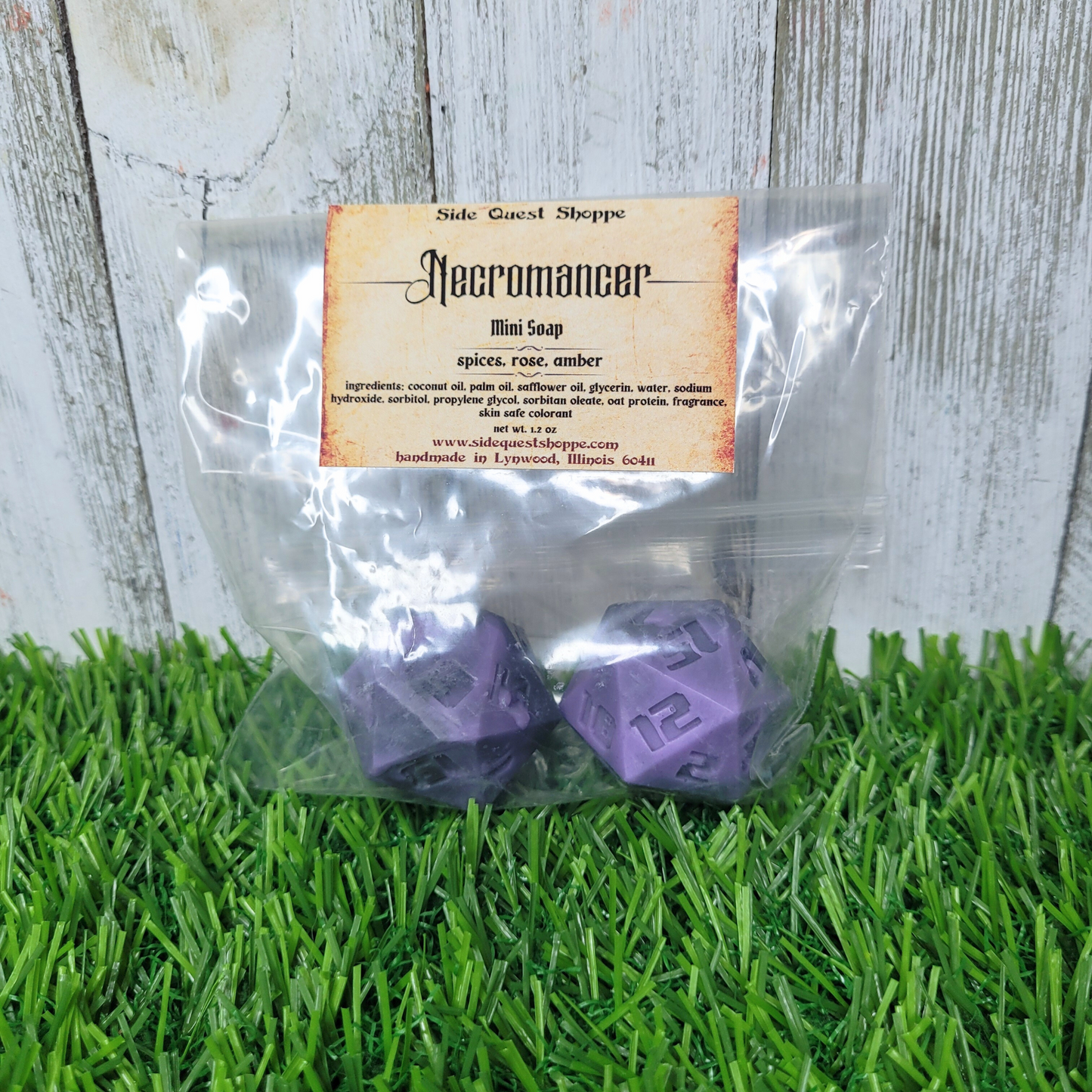 Necromancer Dice Mini Soap