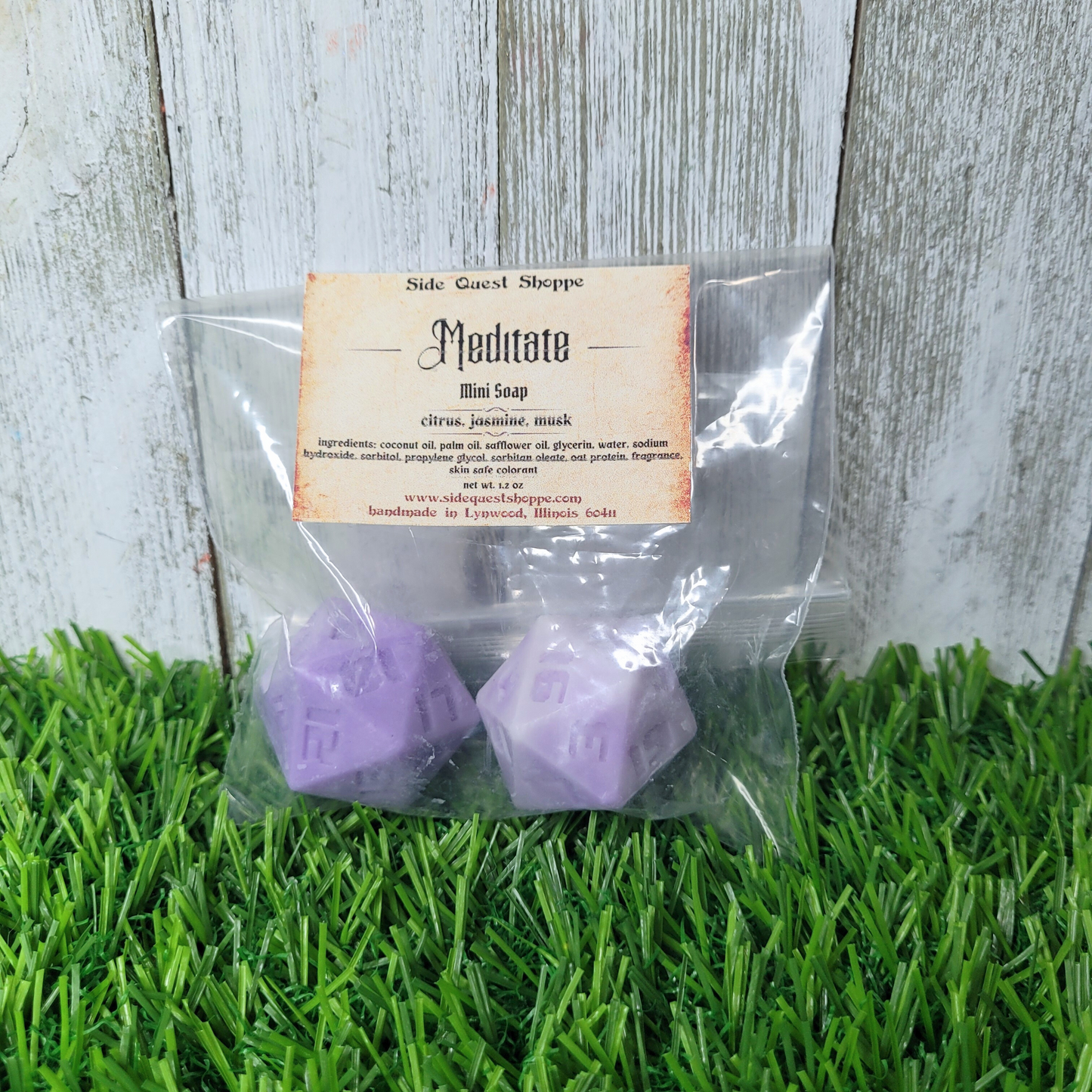 Meditate Dice Mini Soap