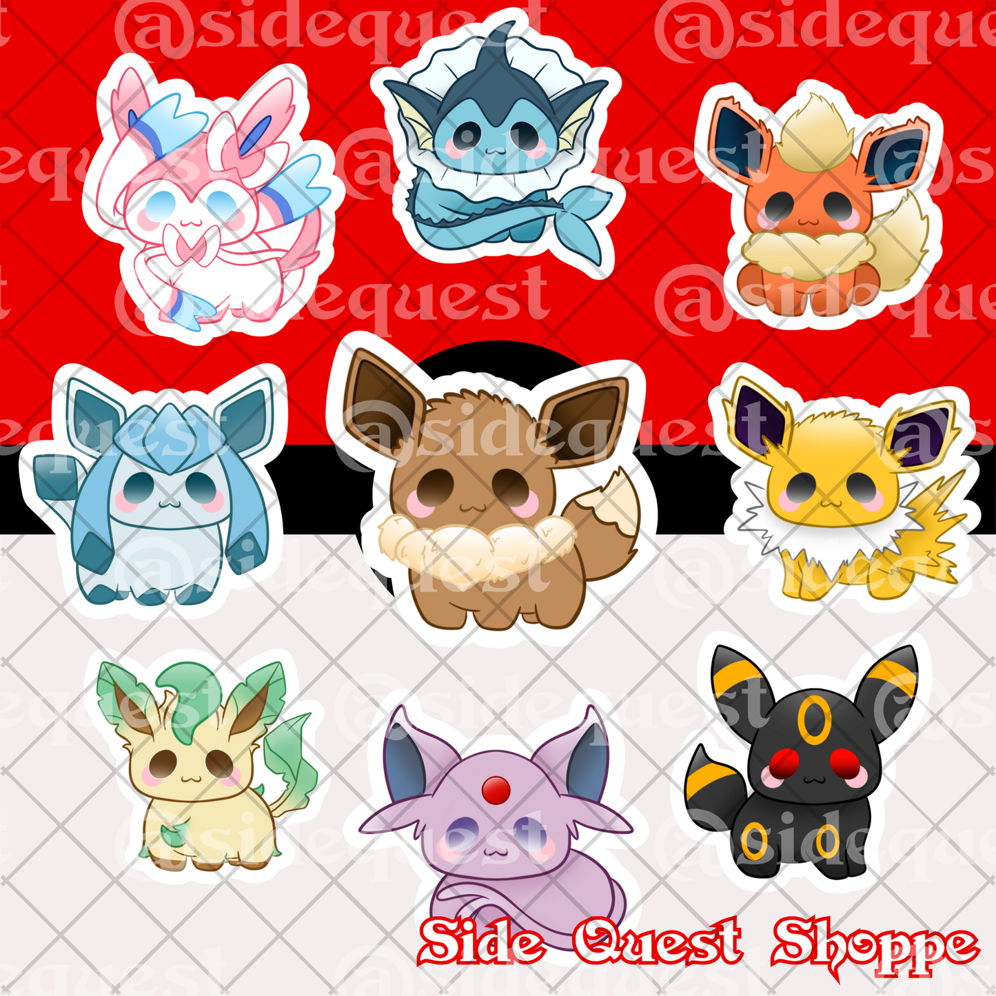 Pocket Creatures Game Water Resistant Vinyl Sticker