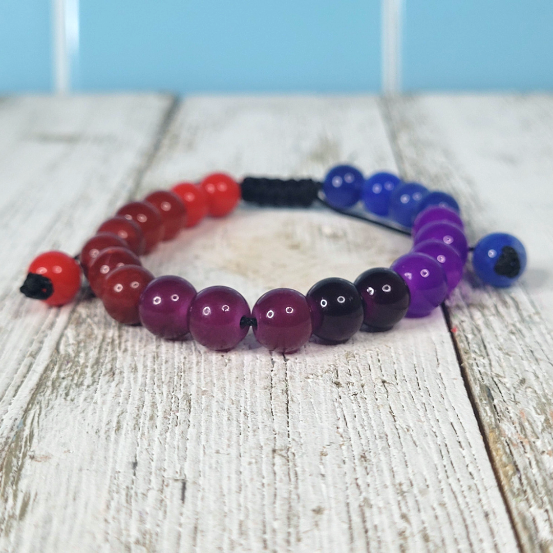 Bloodstream Adjustable Bead Bracelet