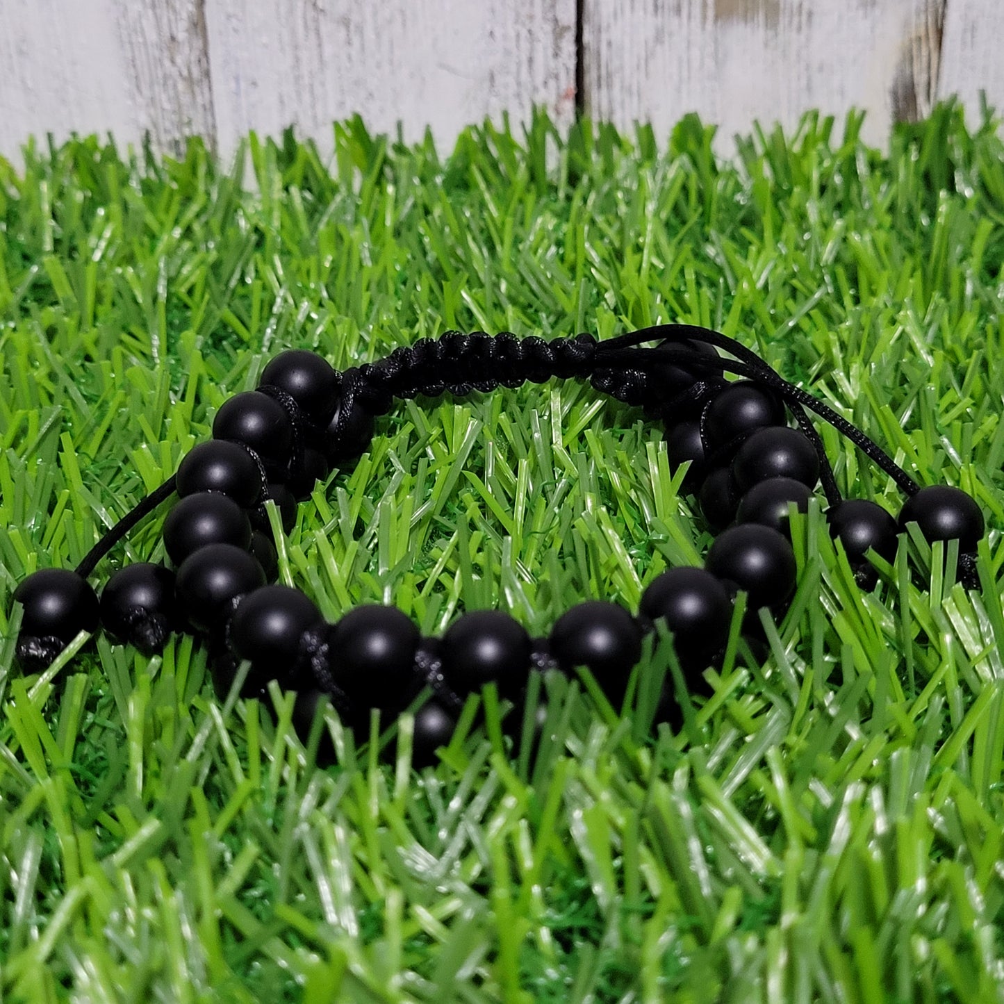 Rogue Bliss - Onyx | Adjustable Double Row Bead Bracelet