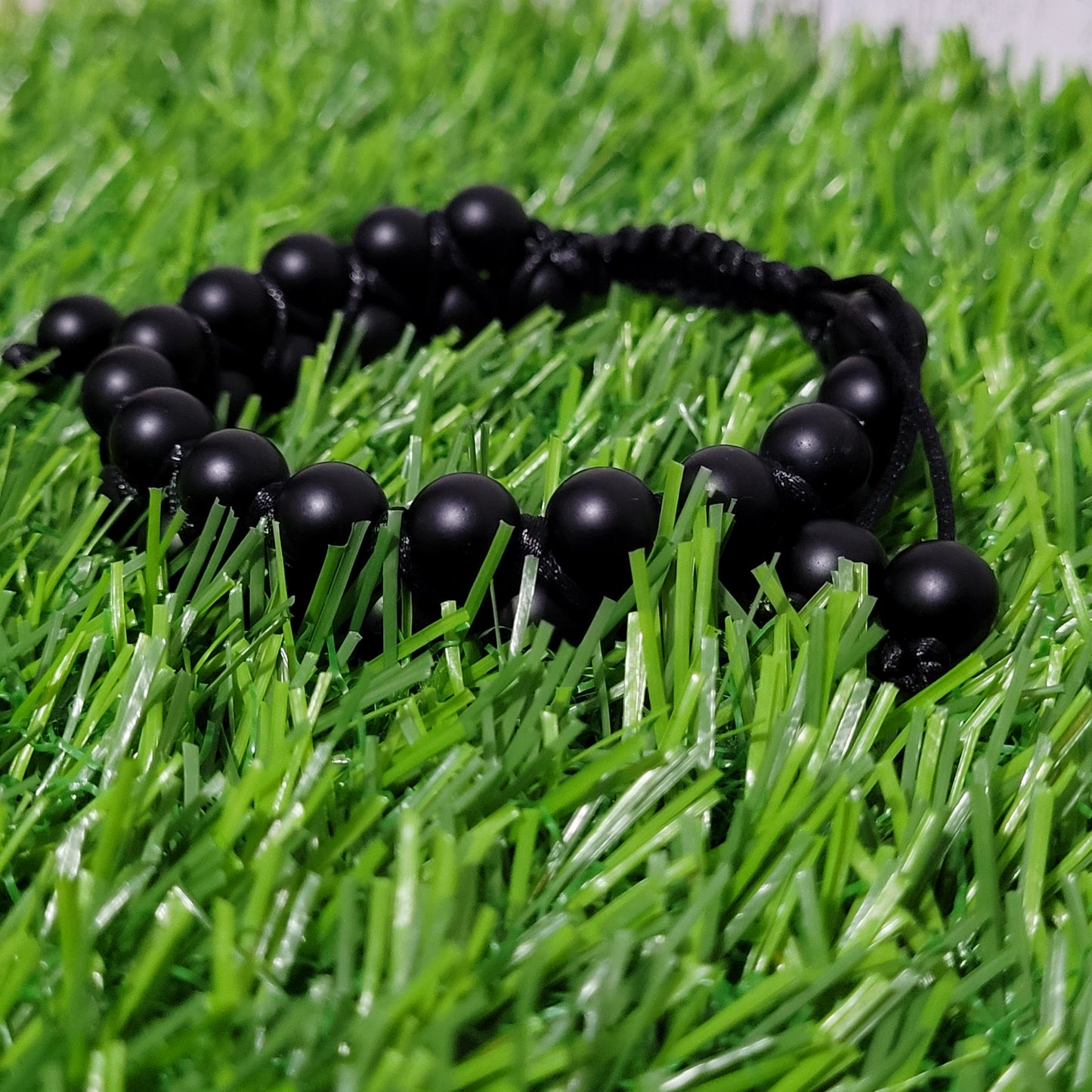 Rogue Bliss - Onyx | Adjustable Double Row Bead Bracelet
