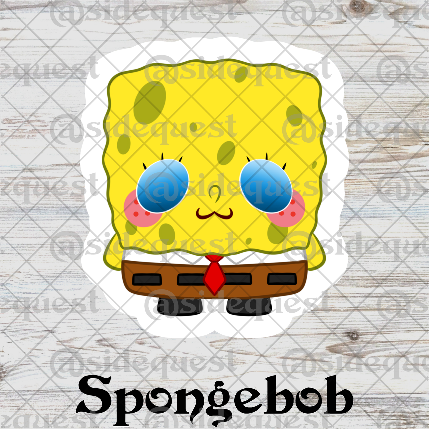 Spongey Water Resistant Vinyl Sticker