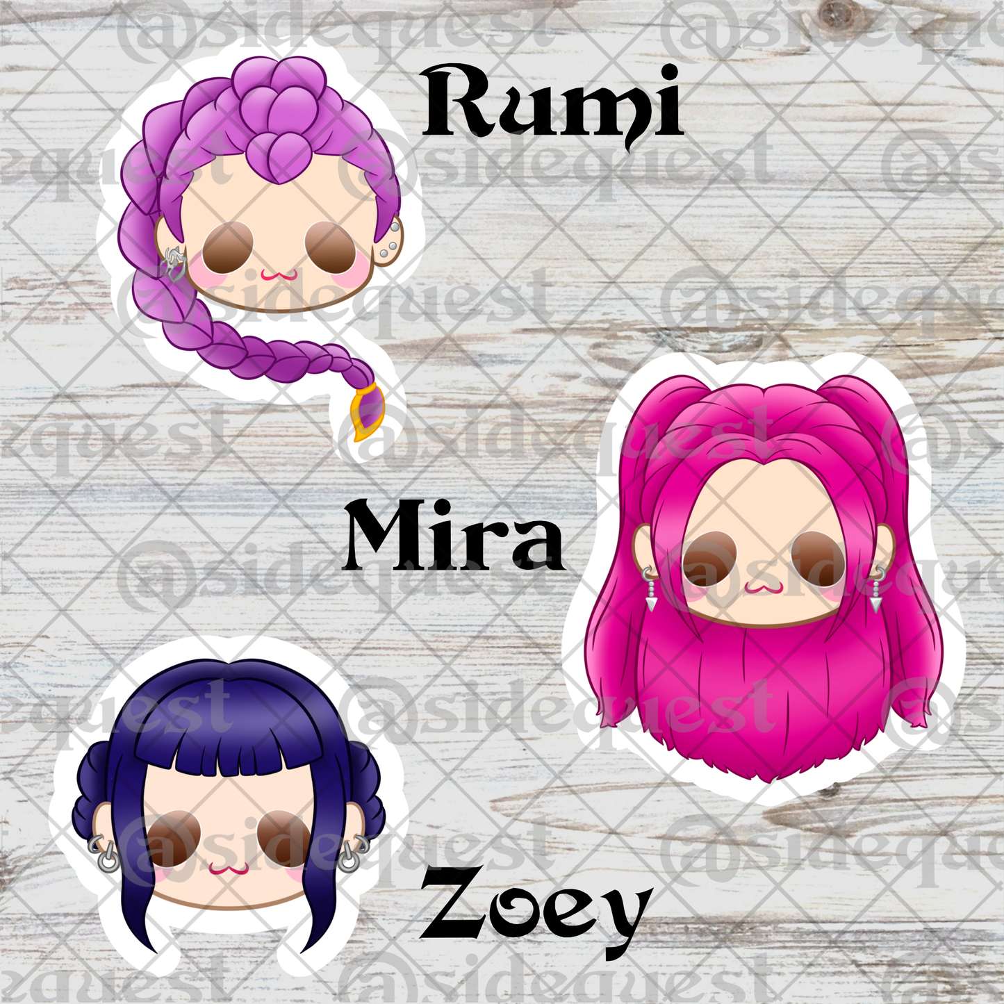 Kpop Demon Slayer Water Resistant Vinyl Sticker