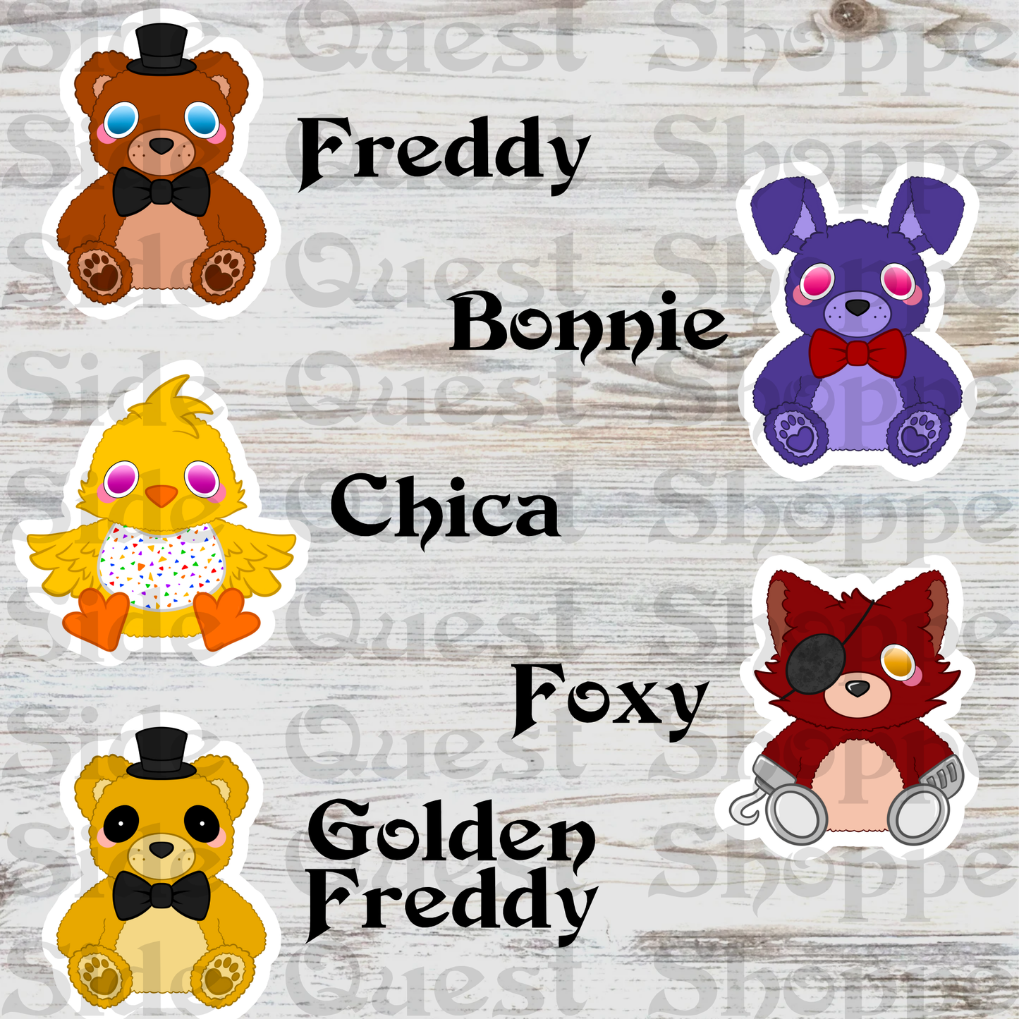 Furry Nights at Freddy's Water Resistant Vinyl Sticker
