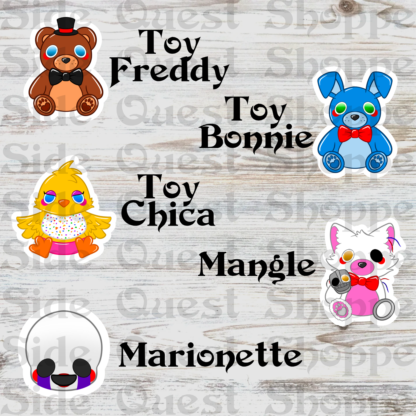 Furry Nights at Freddy's Water Resistant Vinyl Sticker