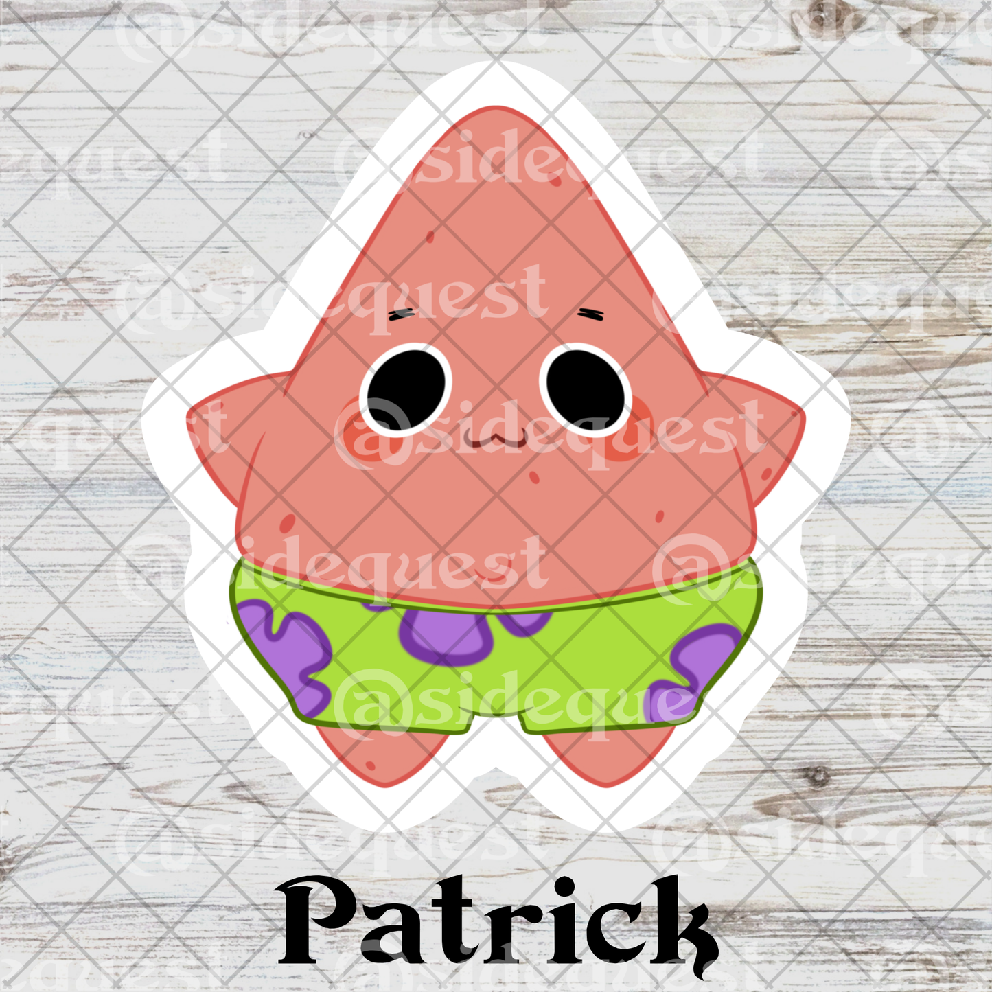 Spongey Water Resistant Vinyl Sticker