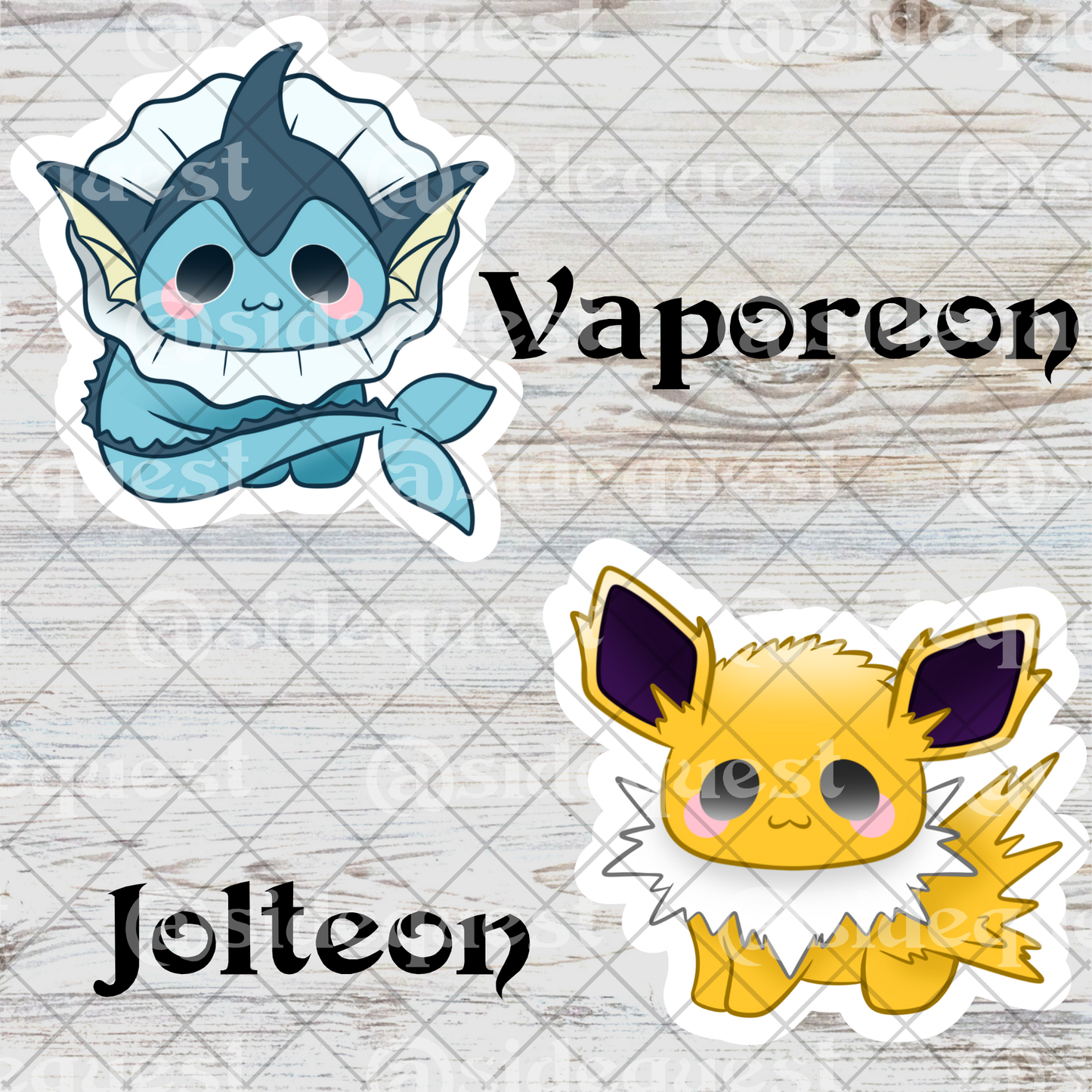 Pocket Creatures Game Water Resistant Vinyl Sticker