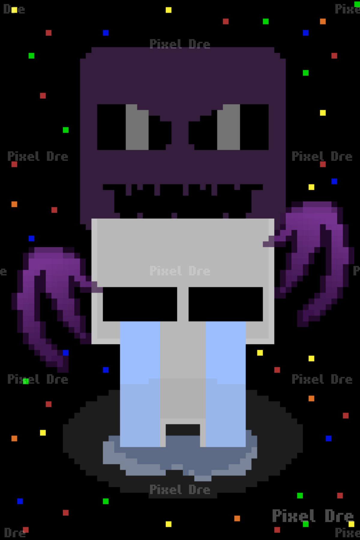 Happy Birthday Pixel Art Print