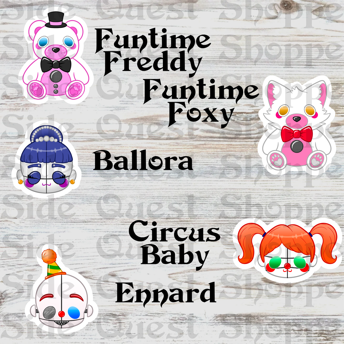 Furry Nights at Freddy's Water Resistant Vinyl Sticker