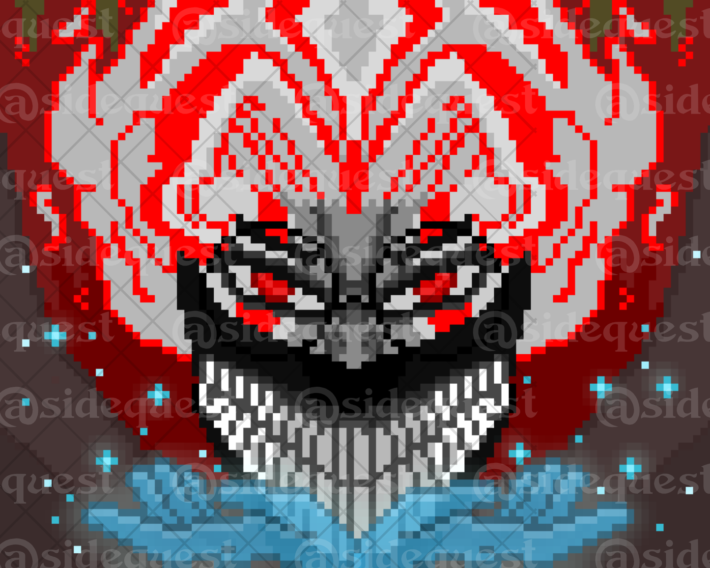 Ghosts & Aliens Pixel Art Print