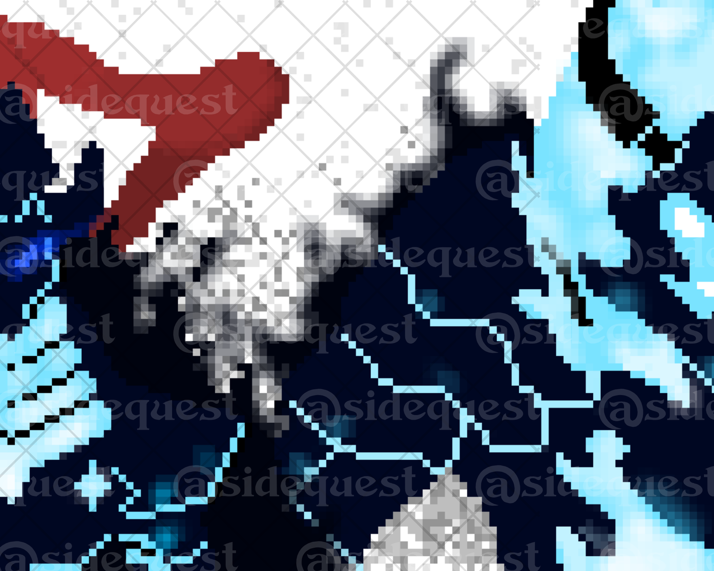 Arise Pixel Art Print