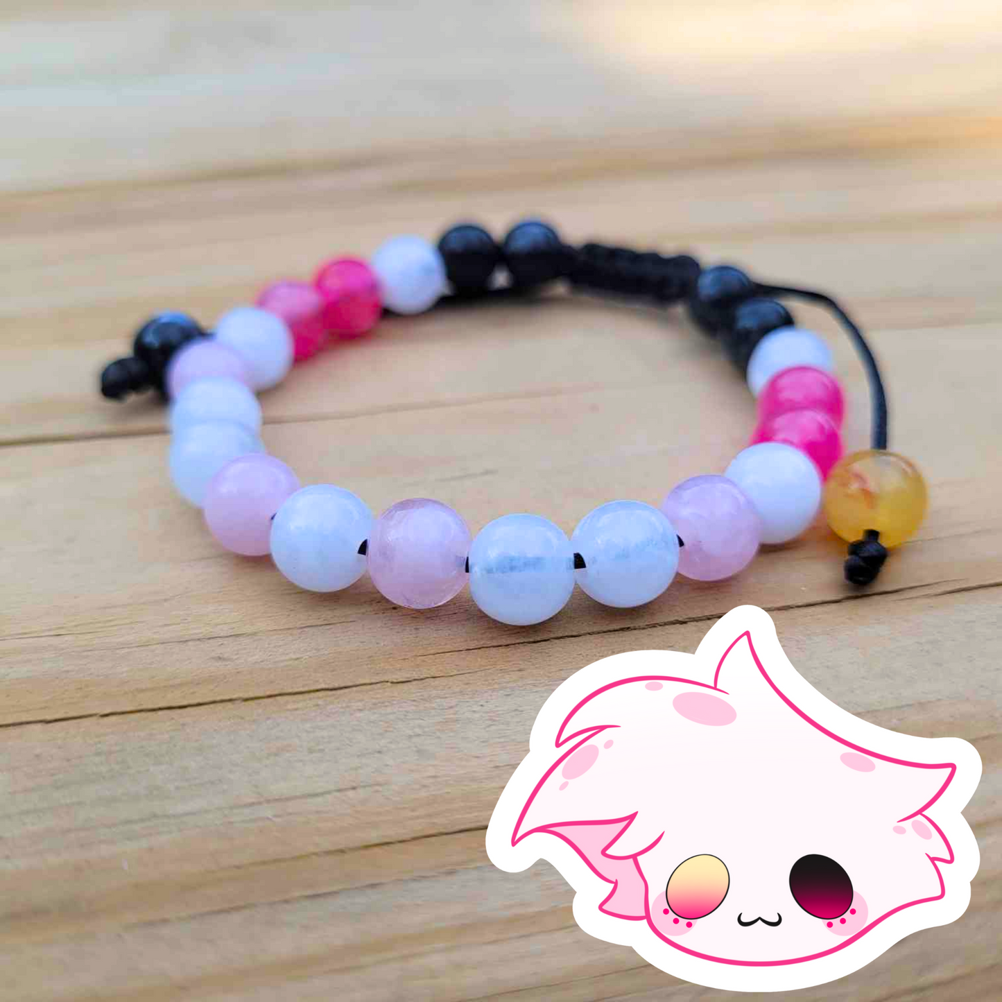 Angel Dust Adjustable Bead Bracelet