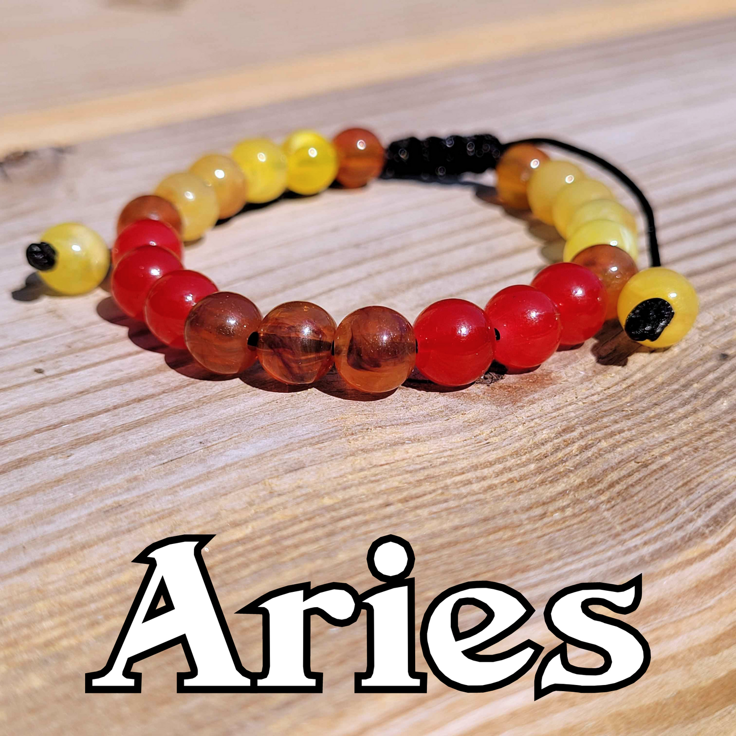 Aries Adjustable Bead Bracelet