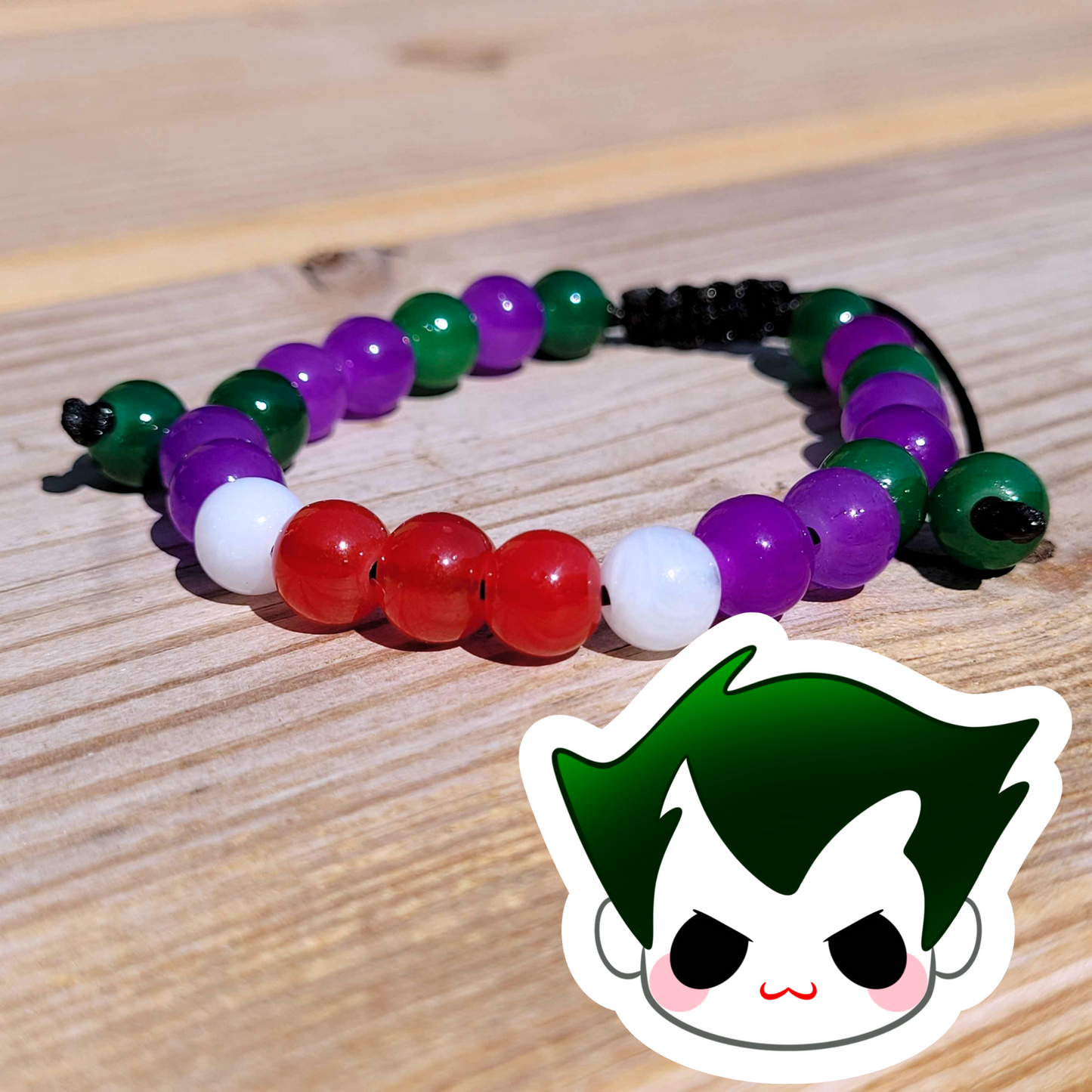 Joker Adjustable Bead Bracelet