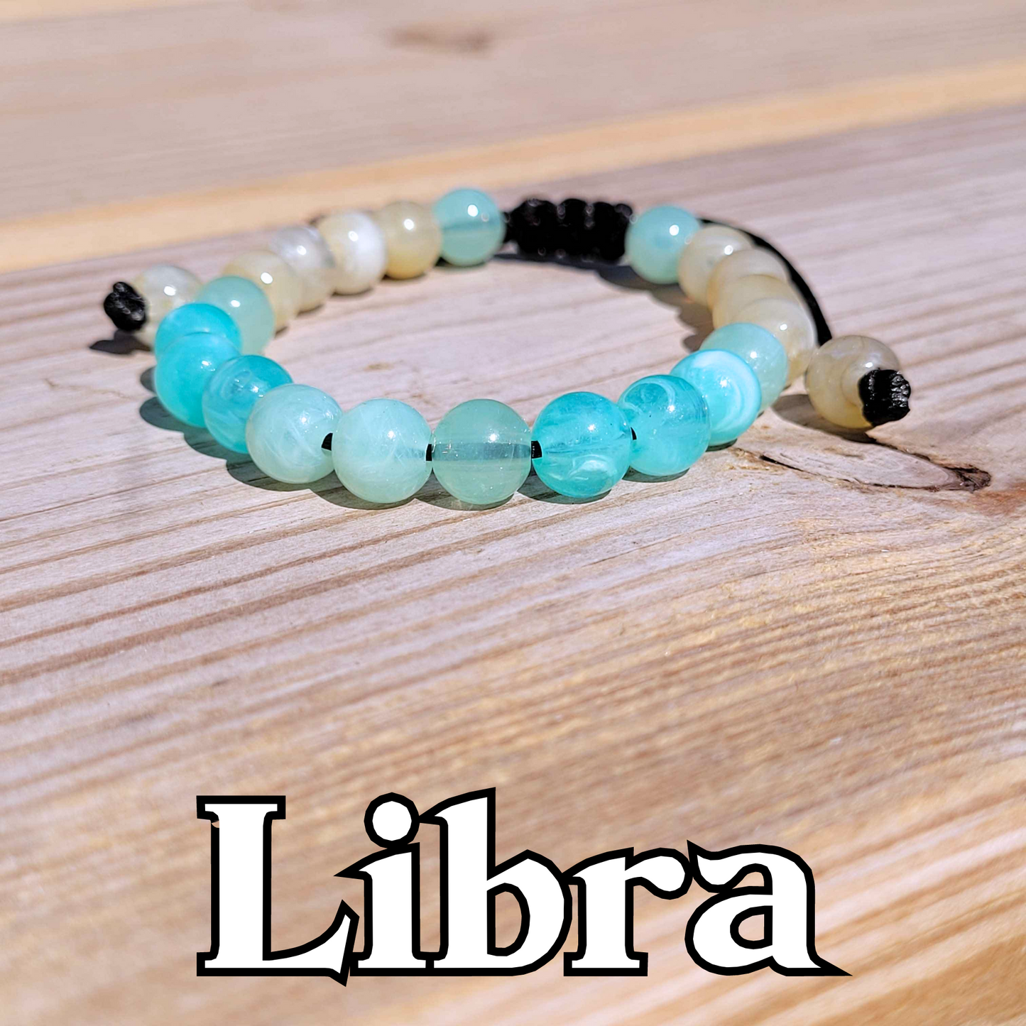 Libra Adjustable Bead Bracelet