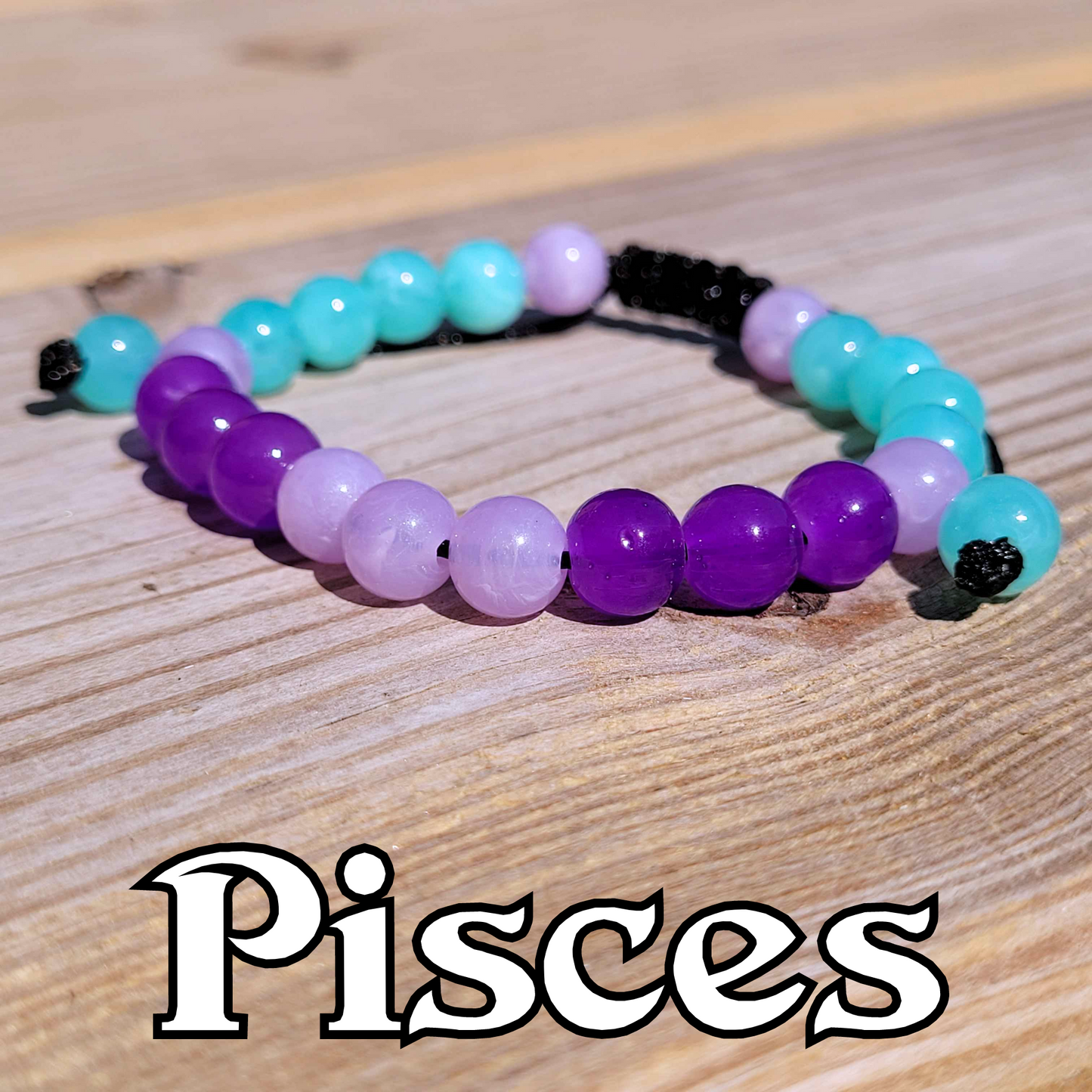 Pisces Adjustable Bead Bracelet