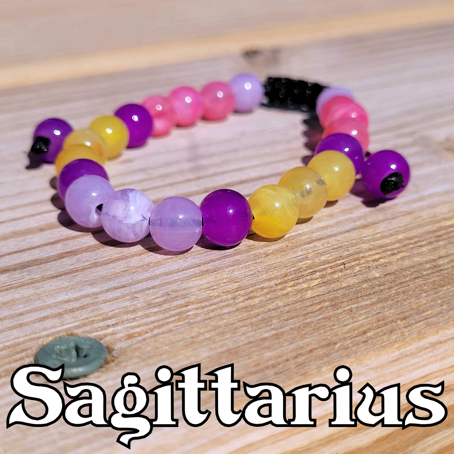 Sagittarius Adjustable Bead Bracelet