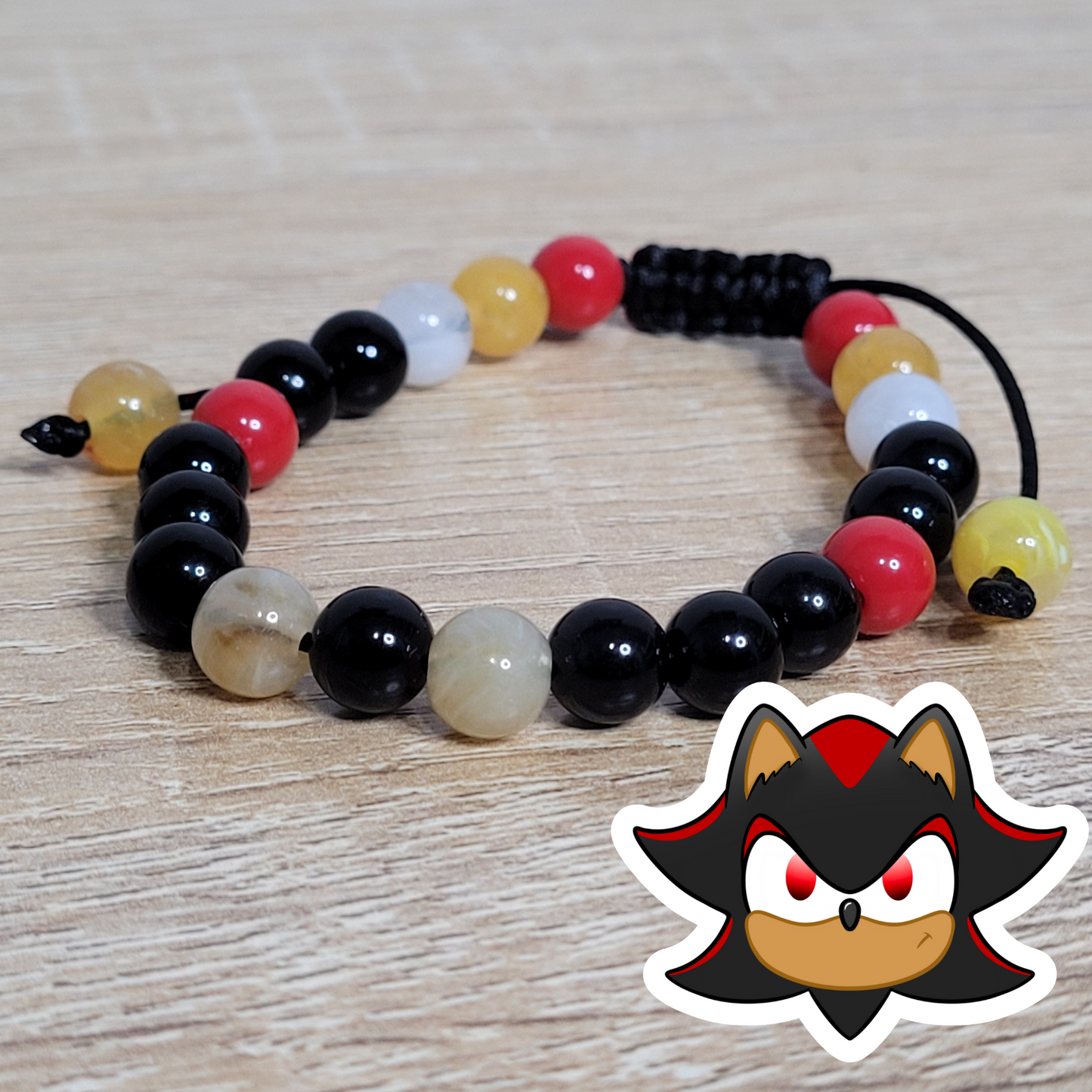 Shadow Adjustable Bead Bracelet