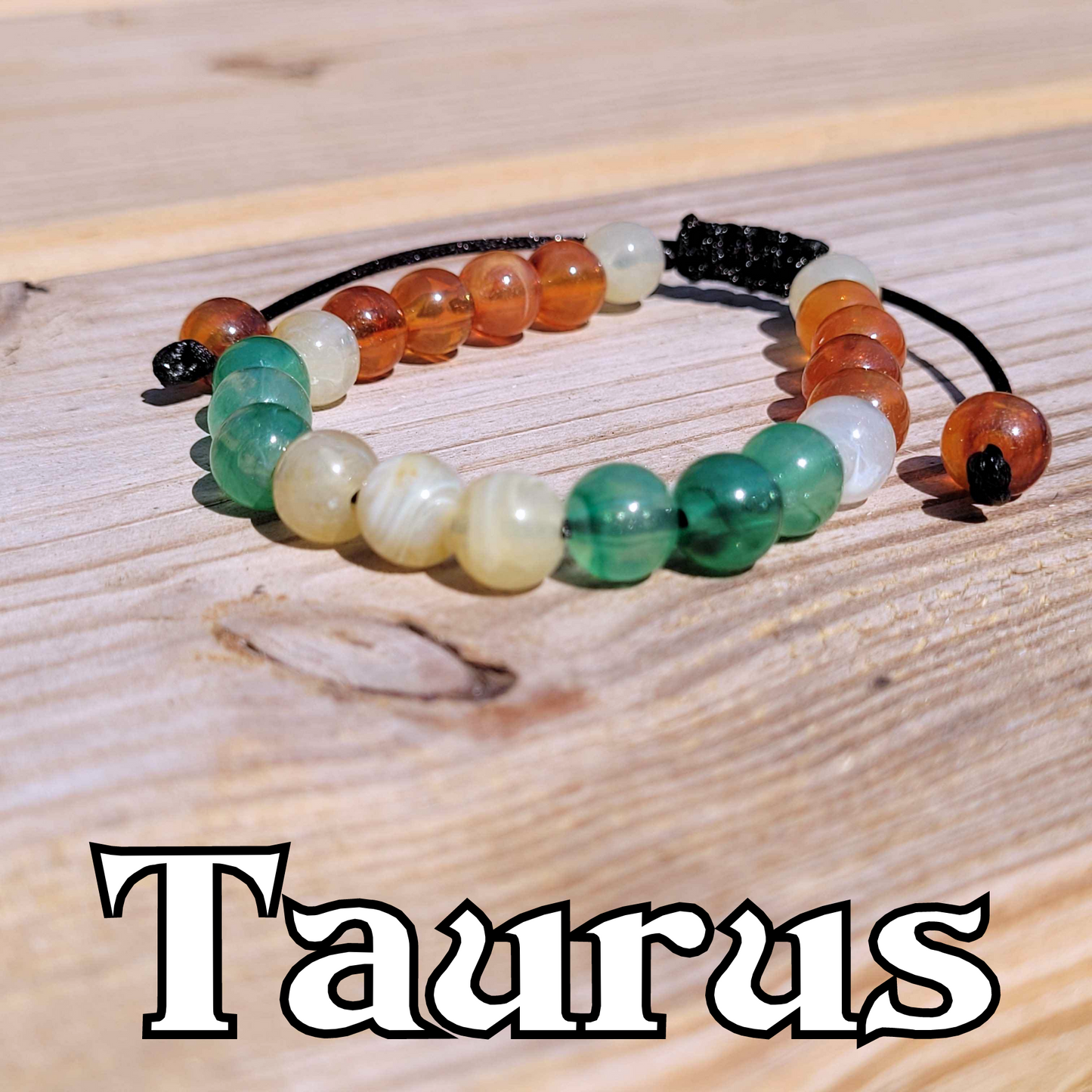 Taurus Adjustable Bead Bracelet