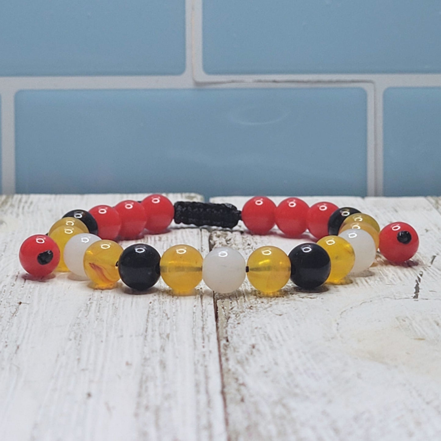 Hawks Adjustable Bead Bracelet