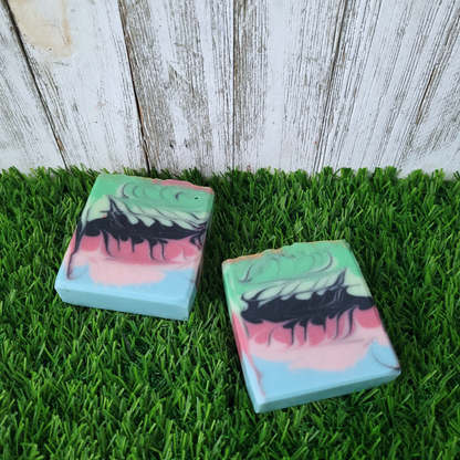 Pink Goes Good With Green Artisan Soap