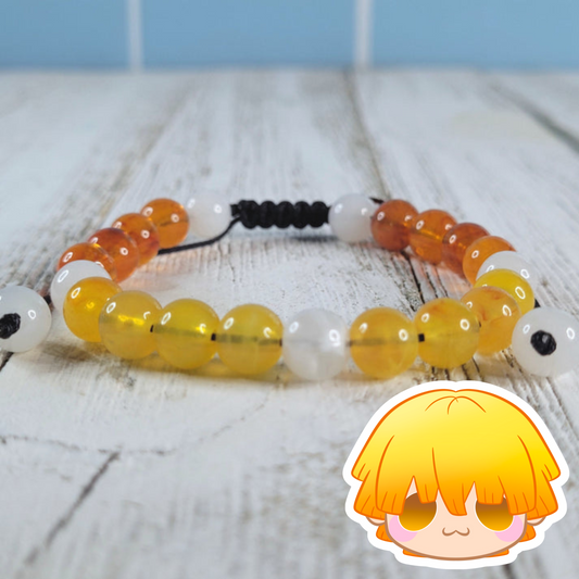 Zenitsu Adjustable Bead Bracelet