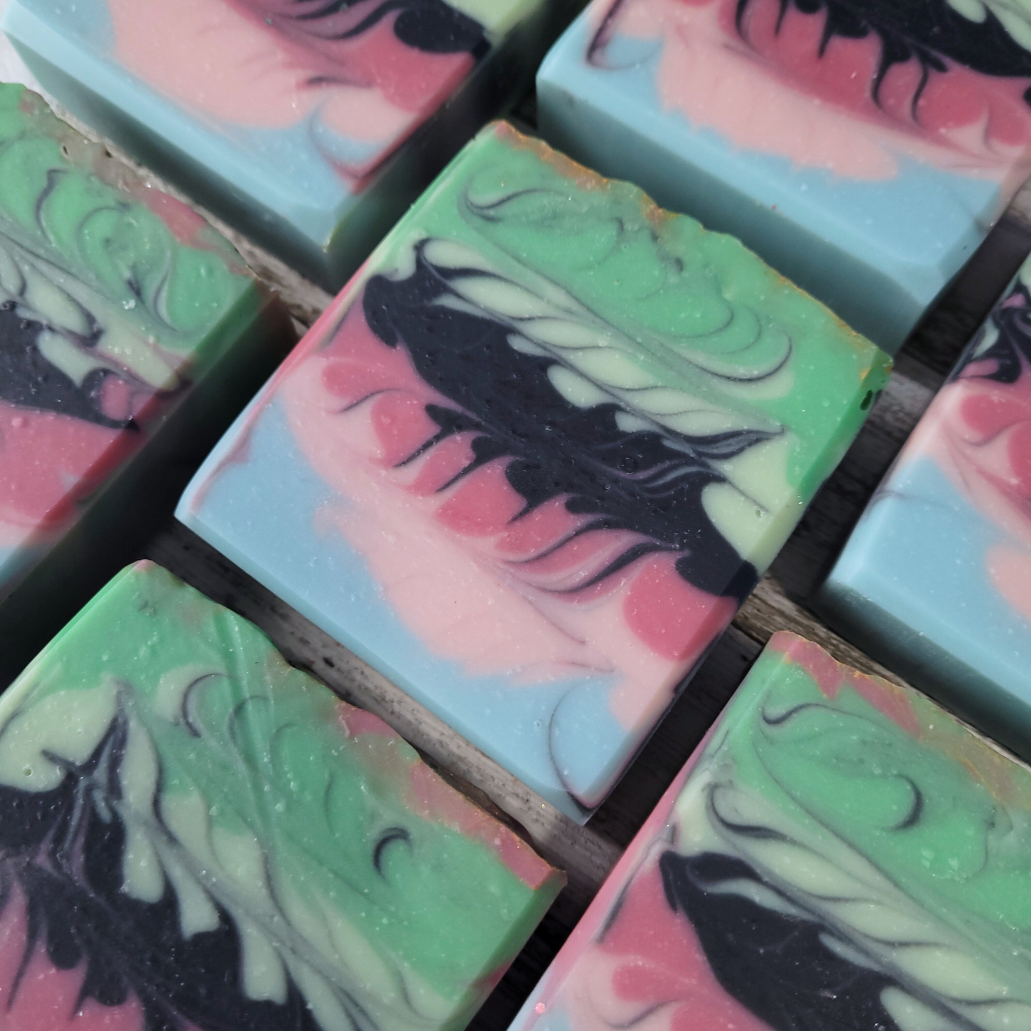 Pink Goes Good With Green Artisan Soap