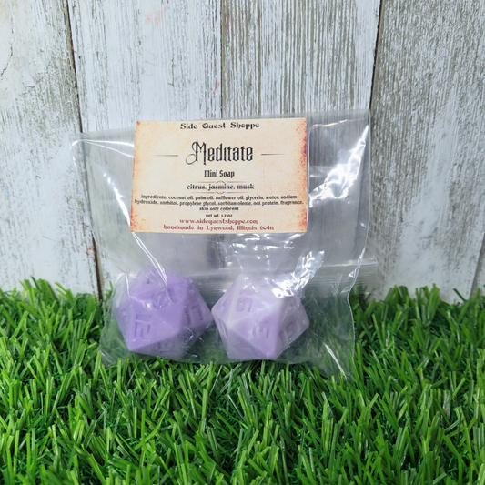 Meditate Dice Mini Soap