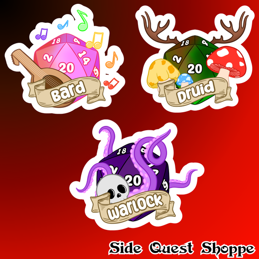 DnD Class Water Resistant Vinyl Sticker
