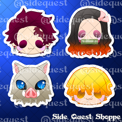 Demons in Japan Anime Water Resistant Vinyl Sticker