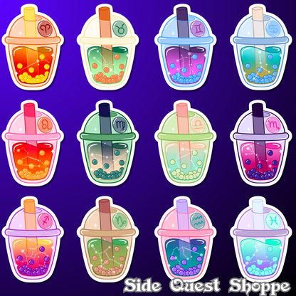 Zodiac Boba Water Resistant Vinyl Sticker