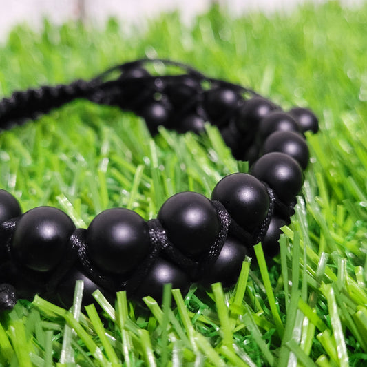 Rogue Bliss - Onyx | Adjustable Double Row Bead Bracelet
