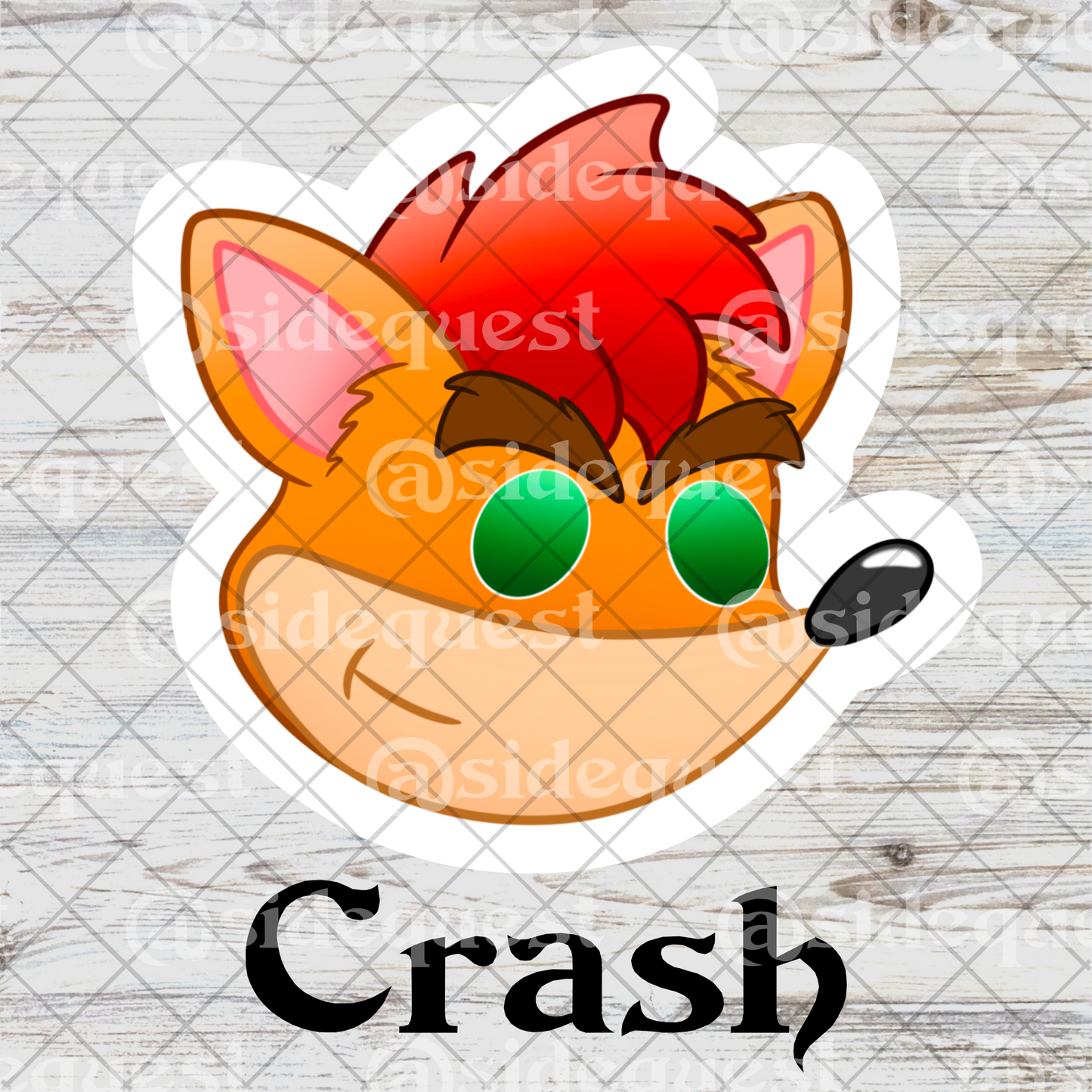 Crashin' Out Water Resistant Vinyl Sticker