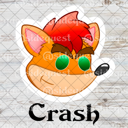 Crashin' Out Water Resistant Vinyl Sticker