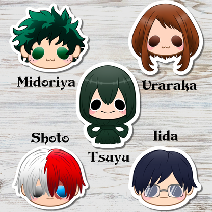 Hero School Anime Water Resistant Vinyl Sticker