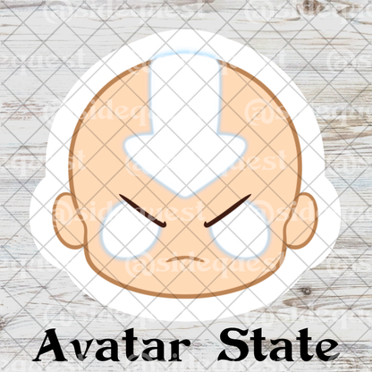 Element Bender Cartoon Water Resistant Vinyl Sticker