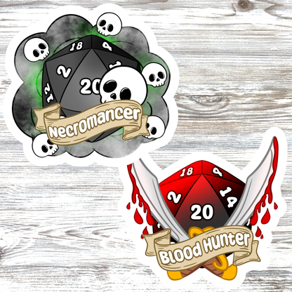 DnD Class Water Resistant Vinyl Sticker