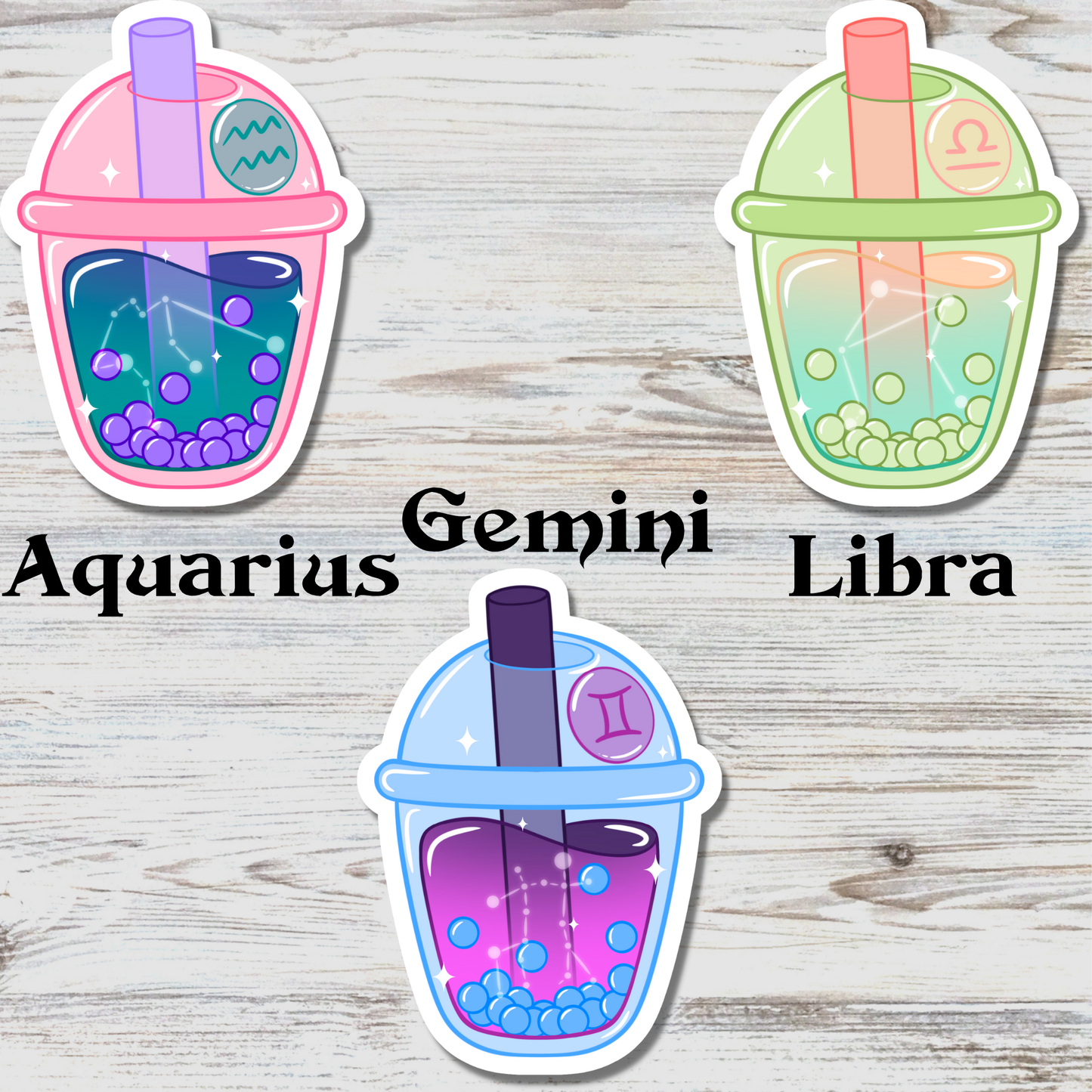 Zodiac Boba Water Resistant Vinyl Sticker
