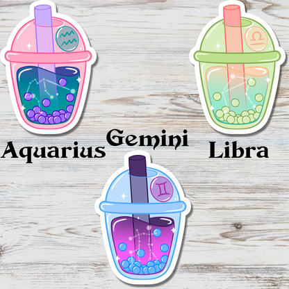 Zodiac Boba Water Resistant Vinyl Sticker