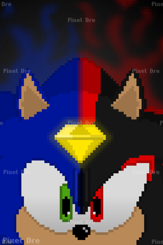 The Hedgehogs Pixel Art Print