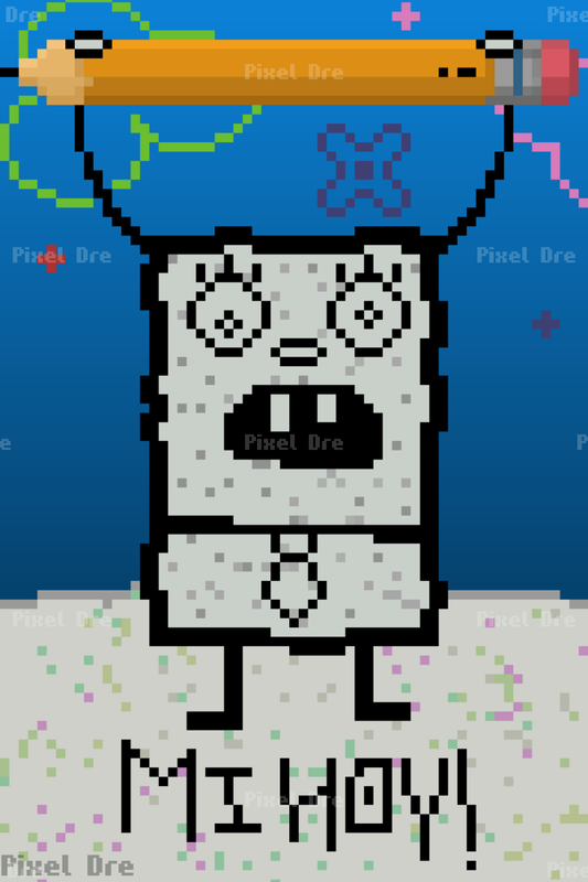 Mihoy! Pixel Art Print