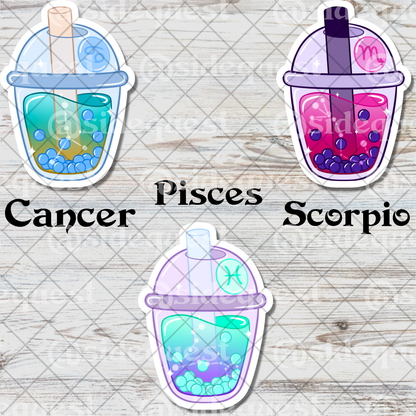 Zodiac Boba Water Resistant Vinyl Sticker
