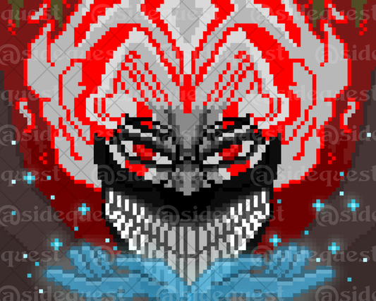 Ghosts & Aliens Pixel Art Print
