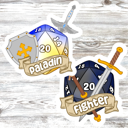 DnD Class Water Resistant Vinyl Sticker