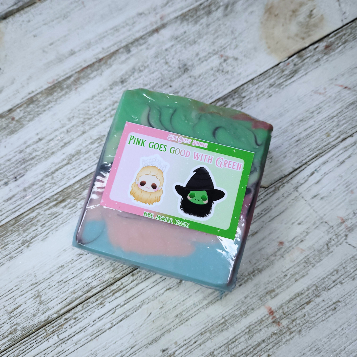 Pink Goes Good With Green Artisan Soap