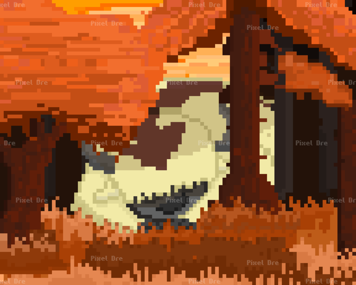 Appa Pixel Art Print