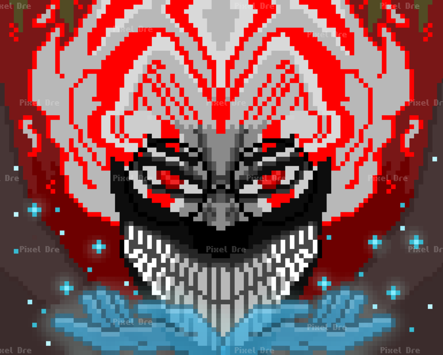 Ghosts & Aliens Pixel Art Print