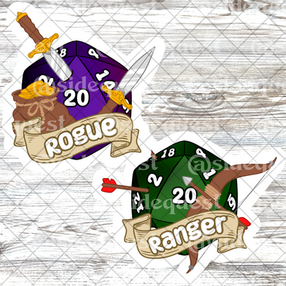DnD Class Water Resistant Vinyl Sticker