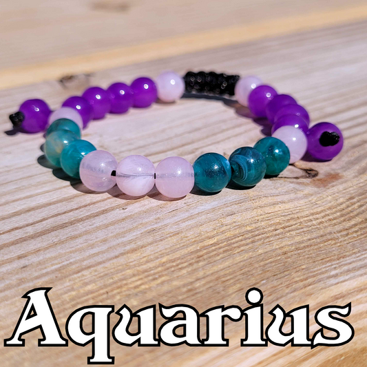 Aquarius Adjustable Bead Bracelet